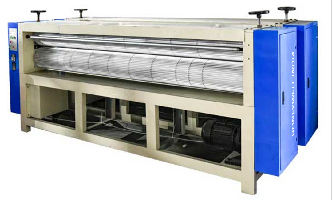 Corrugating machine forming fluted kraft paper for 5090 and 7090 cooling pads