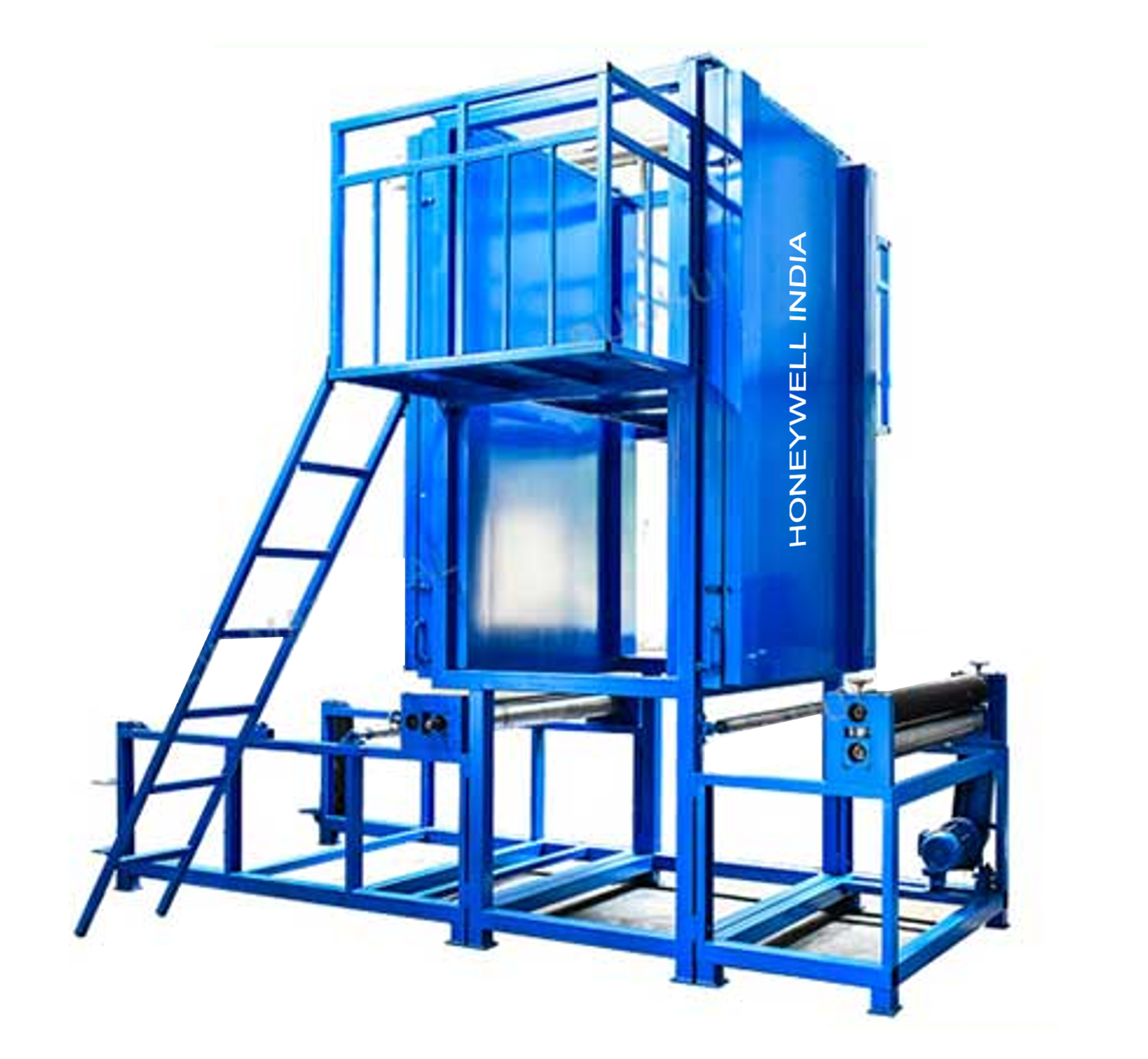 Resin treatment machine applying waterproof resin to cellulose kraft paper